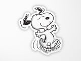 Happy Dance Snoopy Vinyl Sticker
