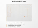 Hightide 2027 Weekly Schedule Book Nähe A5 Vertical