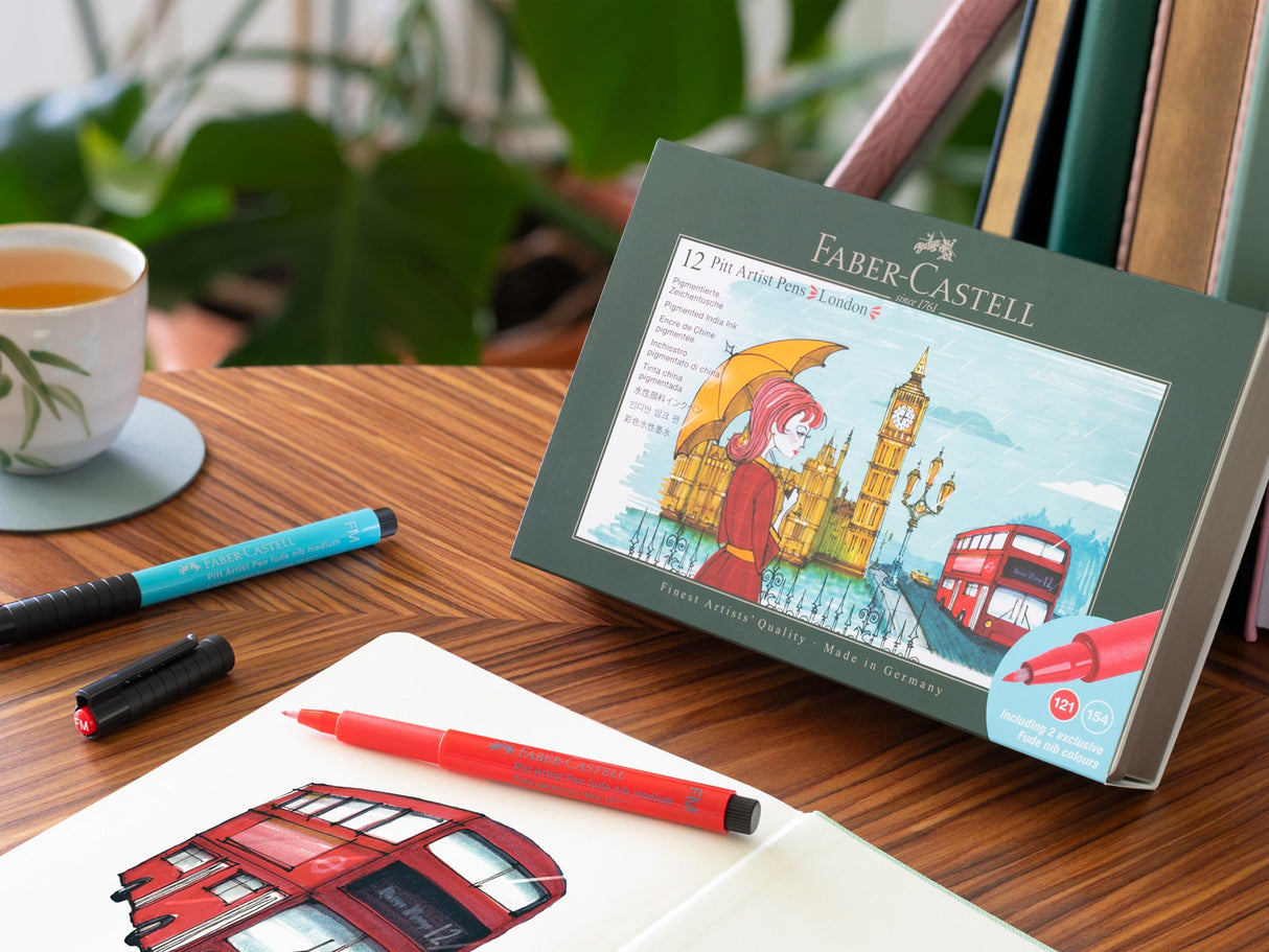 Faber-Castell Artist Pitt Pen Set - City Collection - London