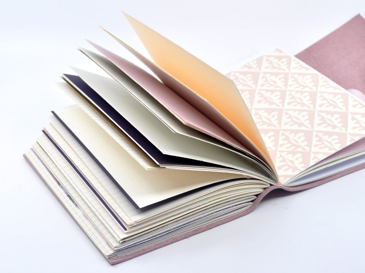 Rose Quartz One of a Kind Leather Journal