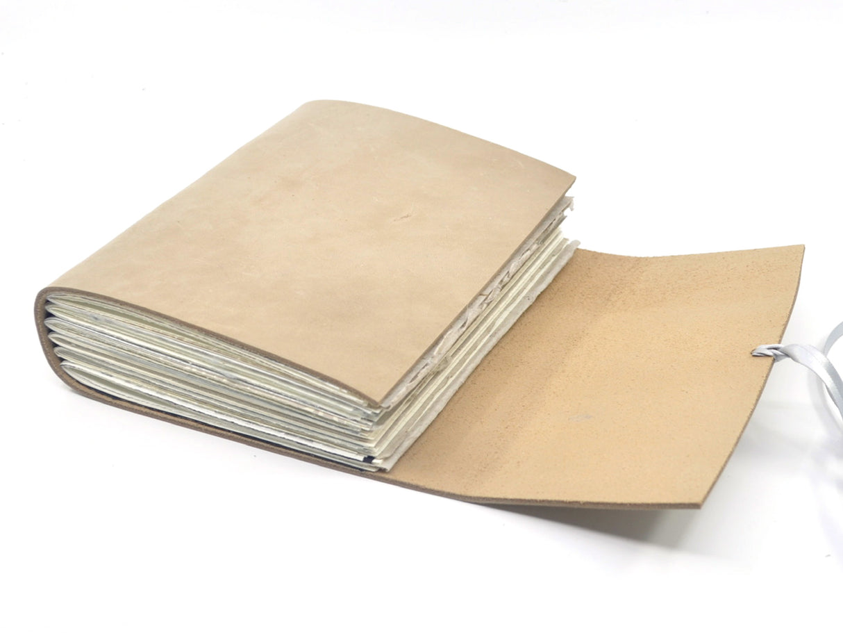 Silver Dollar One of a Kind Leather Journal