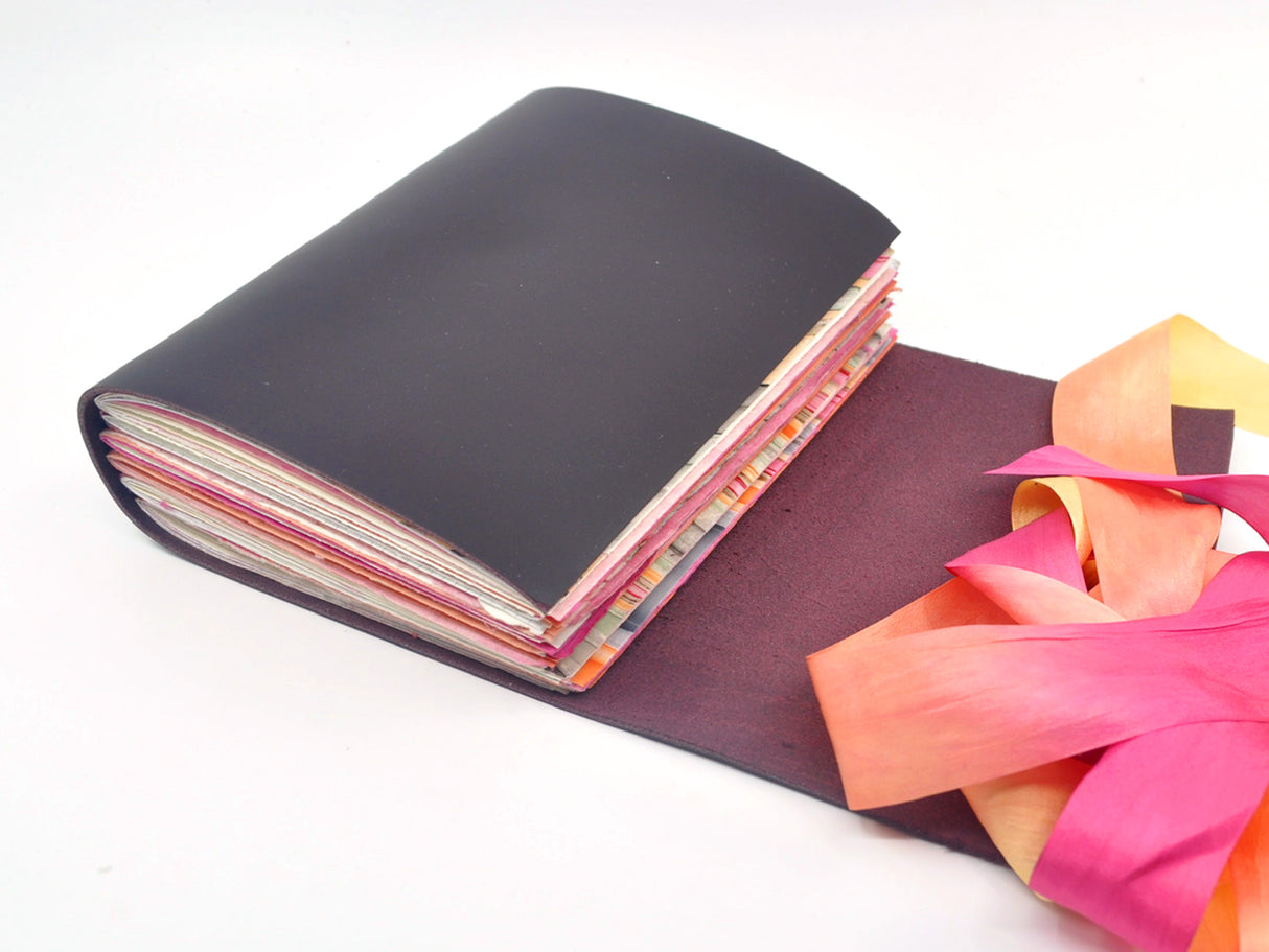 Fiery Sunset One of a Kind Leather Journal