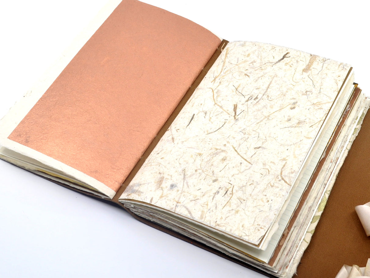 Cashmere One of a Kind Leather Journal
