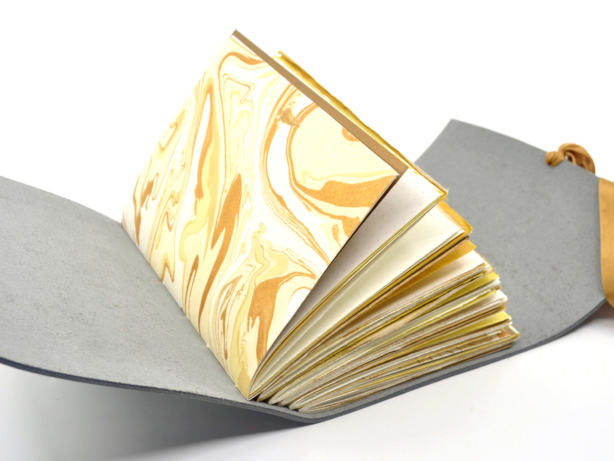 Golden One of a Kind Leather Journal