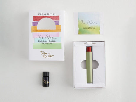 Tom's Studio The Wren - Colour Block Refillable Writing Pen