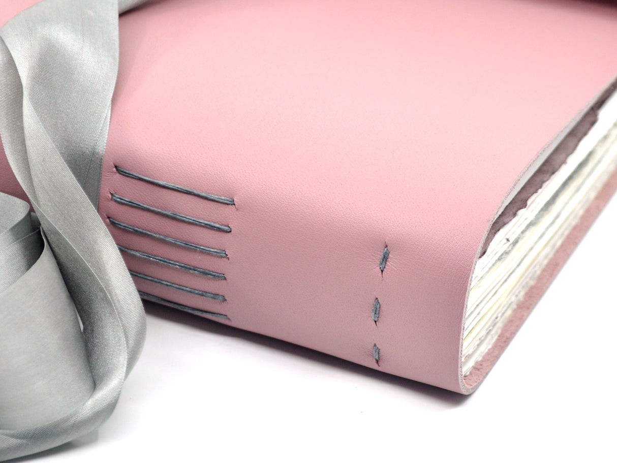 Silvery Blush One of a Kind Leather Journal