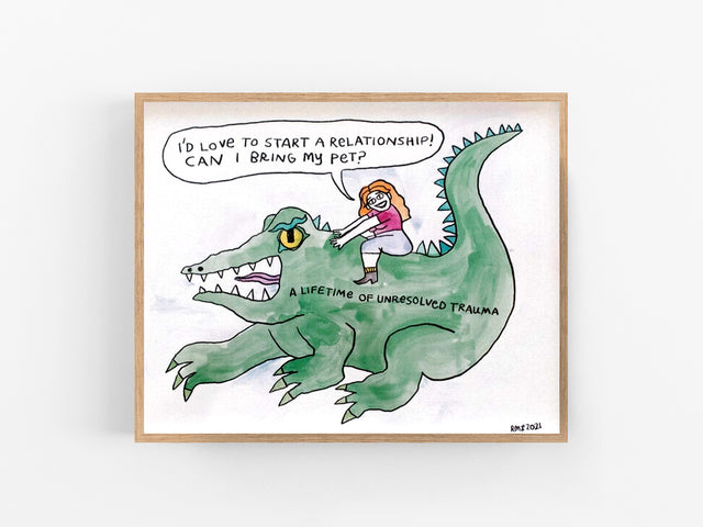 Can I Bring My Pet? 8 x 10 Art Print