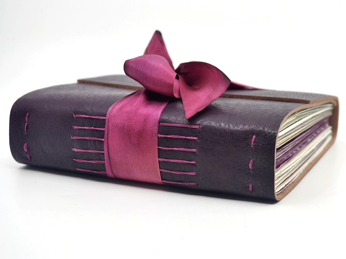 Berry Charm One of a Kind Leather Journal