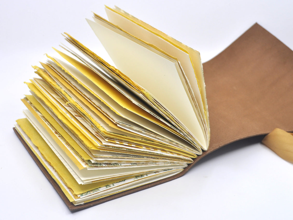 Ginkgo One of a Kind Leather Journal