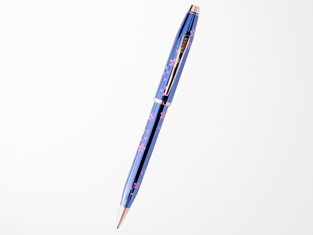 AT Cross Century® II Cherry Blossom Translucent Blue Lacquer Ballpoint Pen