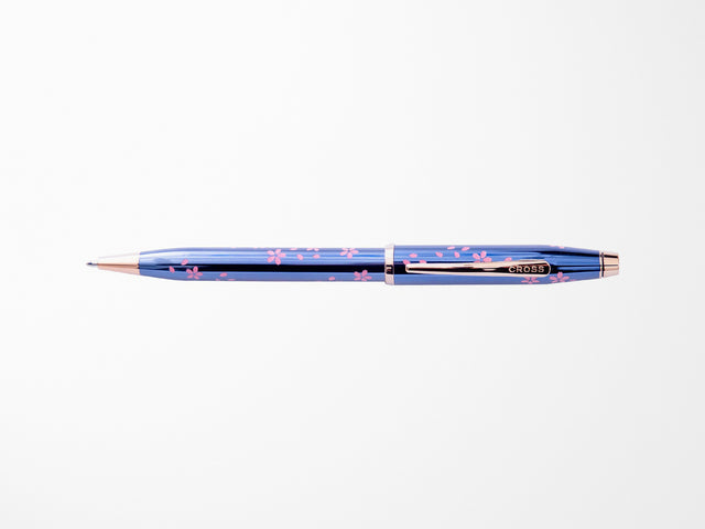 AT Cross Century® II Cherry Blossom Translucent Blue Lacquer Ballpoint Pen