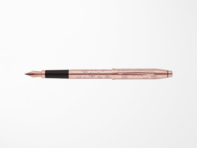 AT Cross Rose Gold Cherry Blossom Fountain Pen - Fine