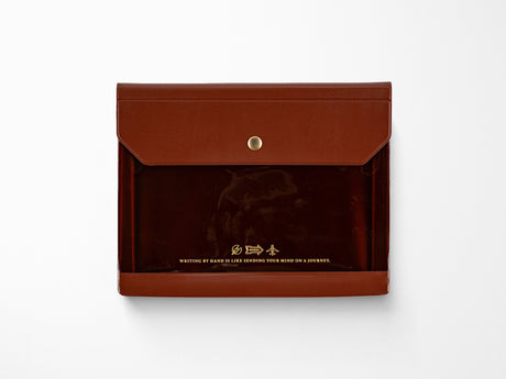 Alettone Document Case for A6 Size - Brown