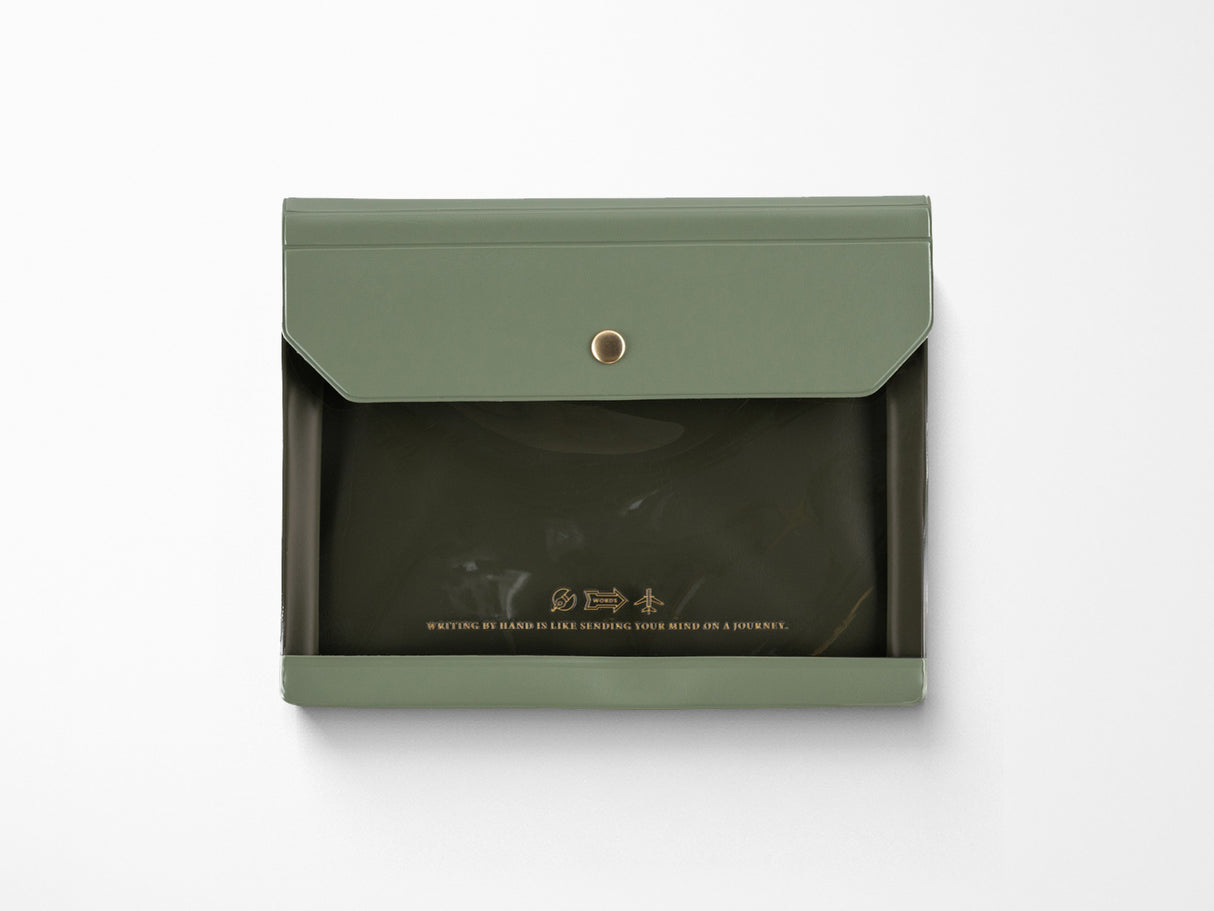 Alettone Document Case for A6 Size - Olive