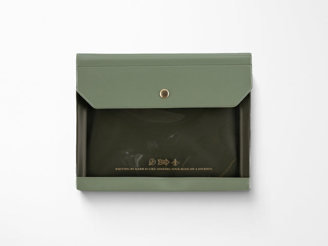 Alettone Document Case for A6 Size - Olive