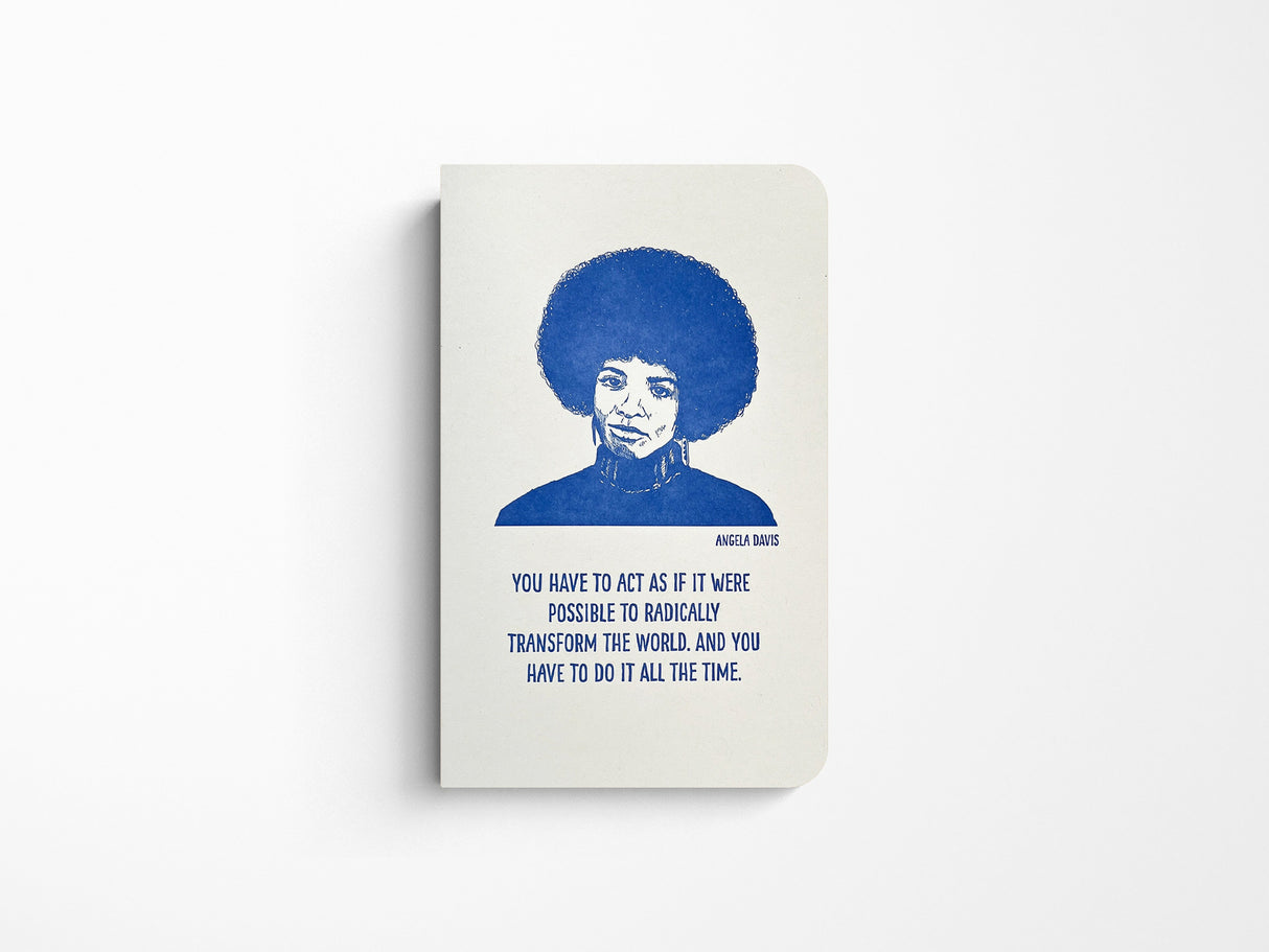 Angela Davis Letterpress Notebook