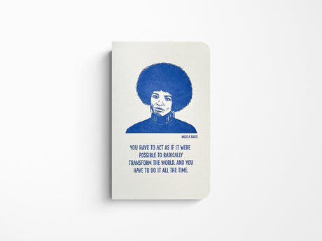 Angela Davis Letterpress Notebook