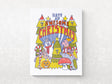 Awesome Christmas Risograph Card - Set of 8