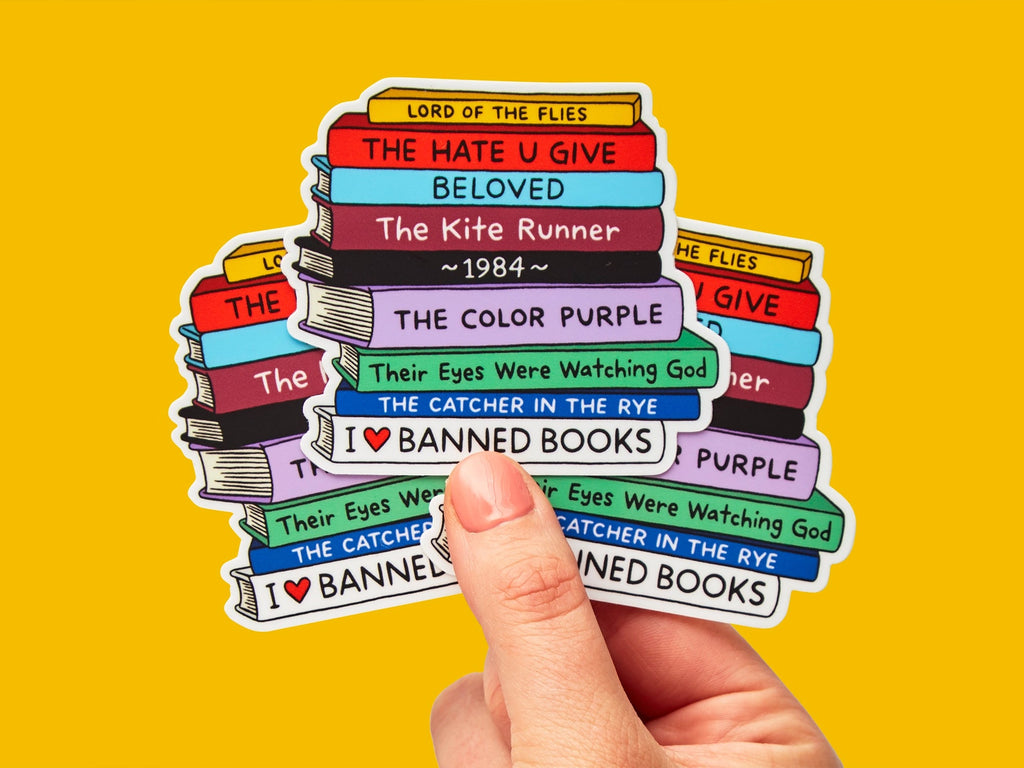 Banned Books Vinyl Sticker