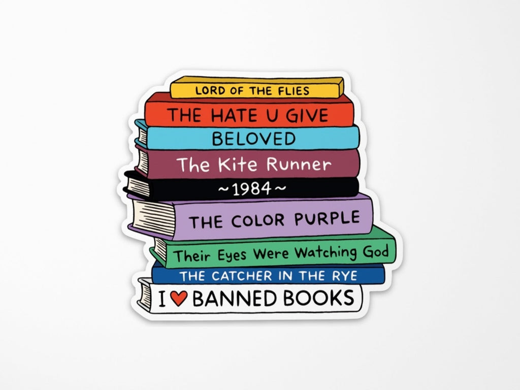 Banned Books Vinyl Sticker