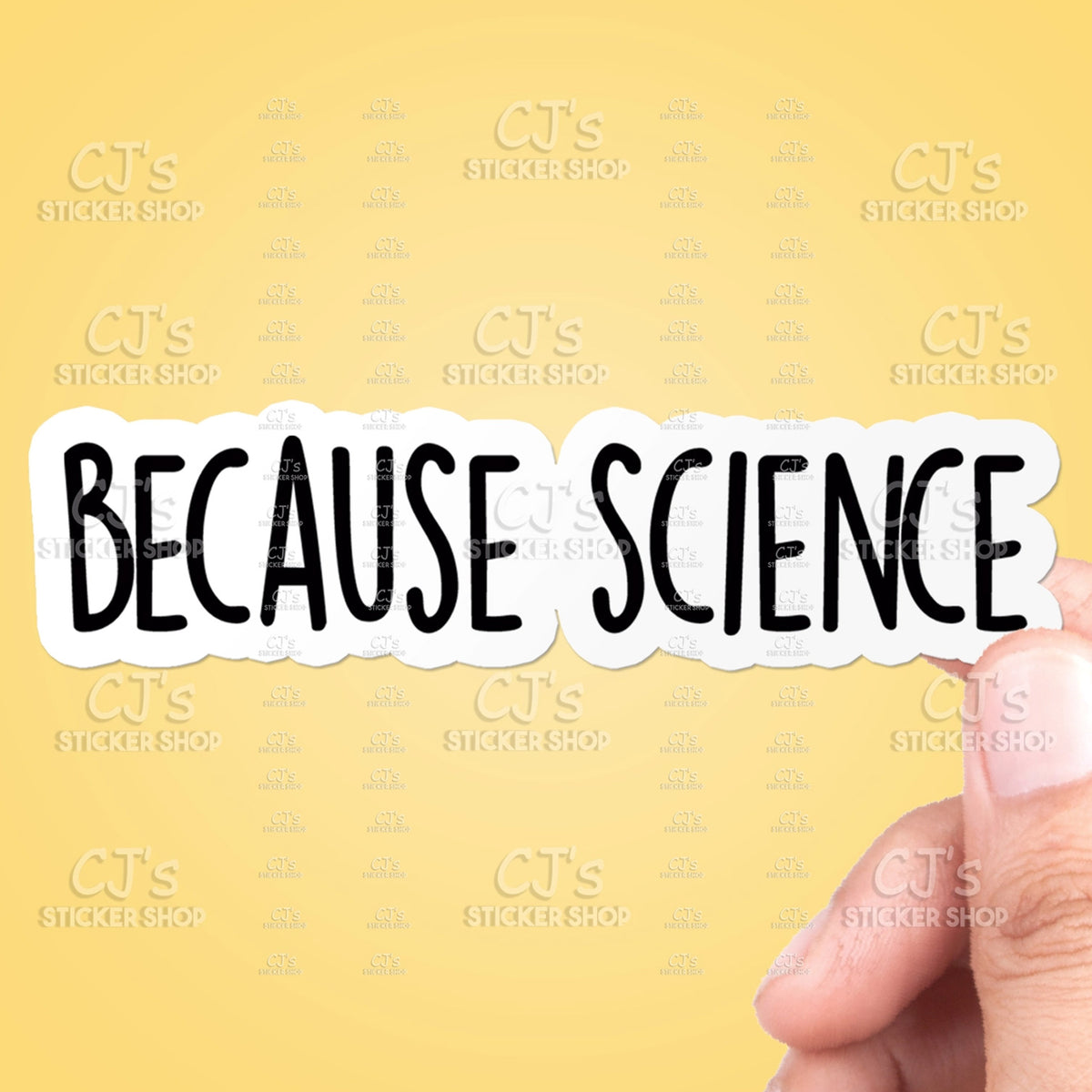 Because Science Sticker – Jenni Bick Custom Journals