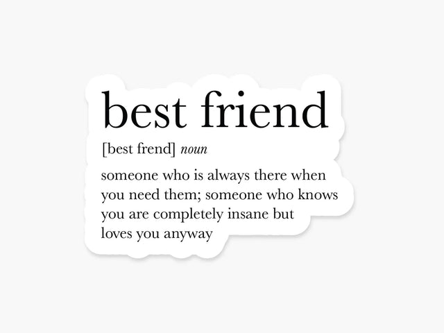 Best Friends Vinyl Sticker