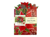 Birch Poinsettia Pop Up Greeting Bouquet