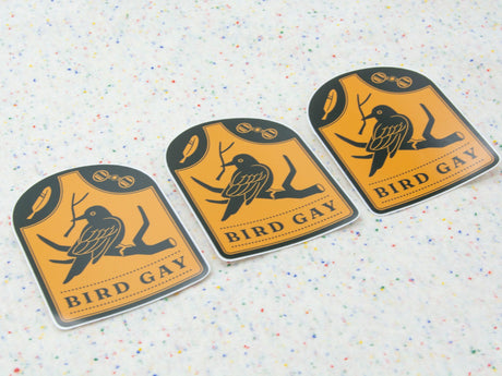 Bird Gay Vinyl Sticker