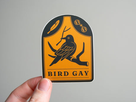 Bird Gay Vinyl Sticker