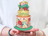 Blooming Birthday Cake Pop Up Greeting - Mini