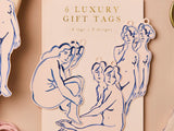 Blue Nudes Gift Tags