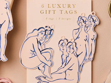 Blue Nudes Gift Tags