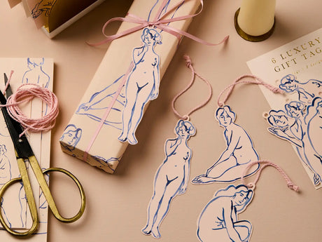 Blue Nudes Gift Tags