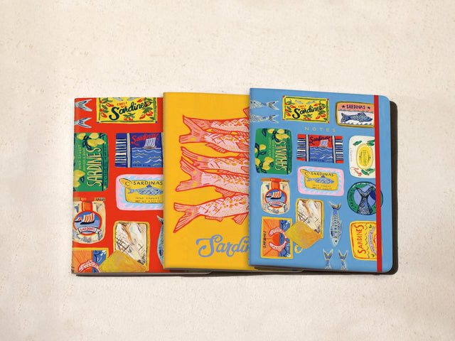 Blue Sardine Trio Notebook Set