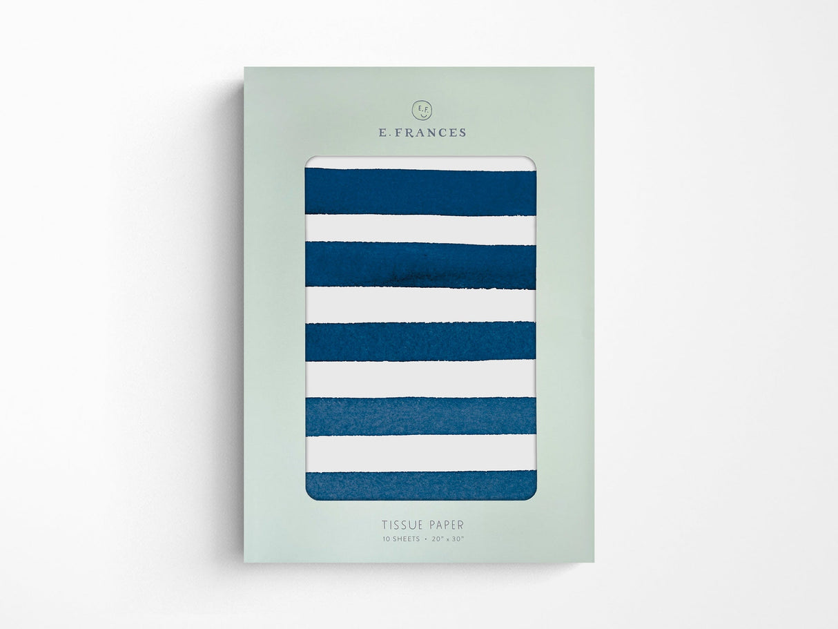 Blue Stripes Tissue Paper