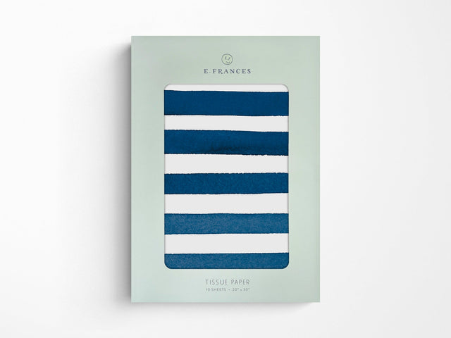 Blue Stripes Tissue Paper