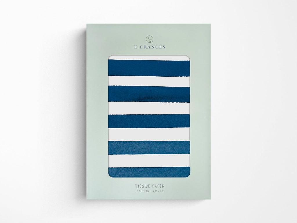 Blue Stripes Tissue Paper