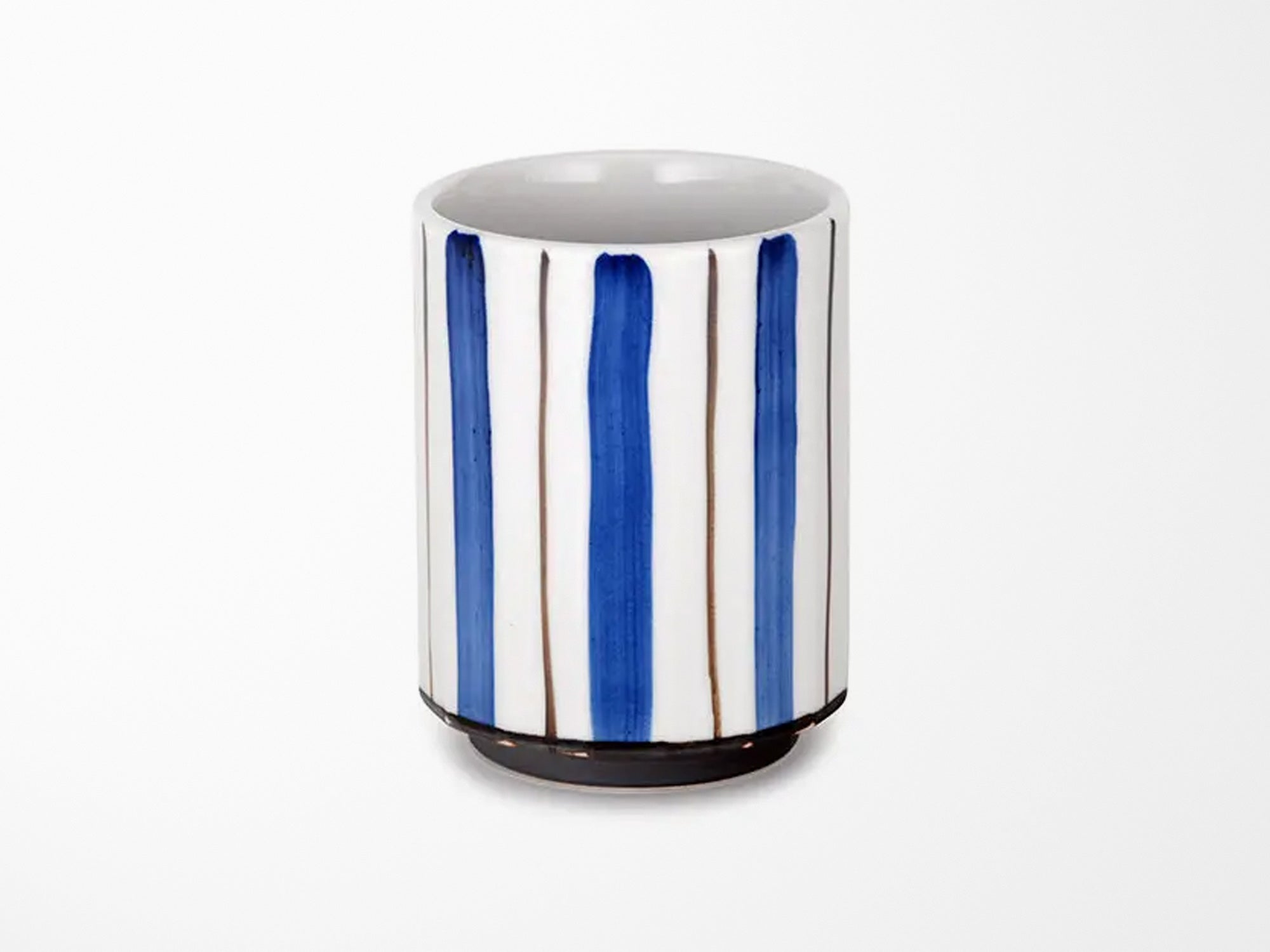 Blue & White Stripe Yunomi Style Tea Cup – Jenni Bick Custom Journals