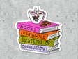 Books Dismantle Oppression Vinyl Sticker