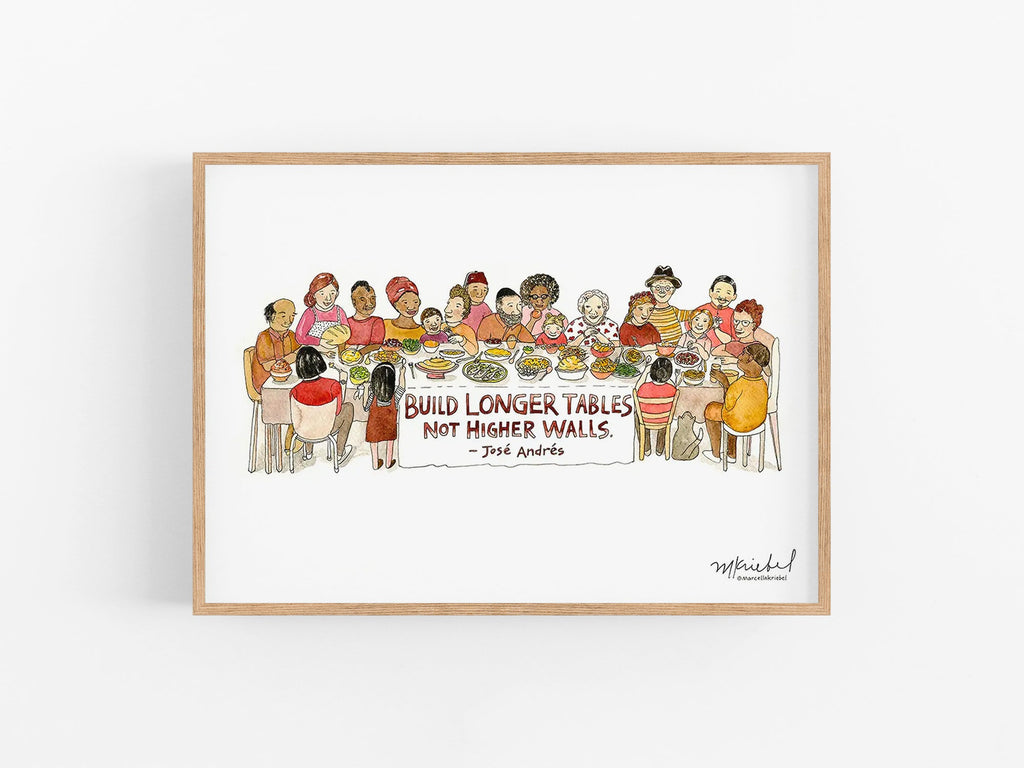 Build Longer Tables Jose Andres Poster