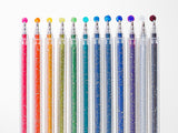 Capped Iridescent Glitter Gel Ink Pen Set of 18
