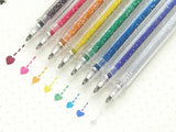 Capped Iridescent Glitter Gel Ink Pen Set of 18