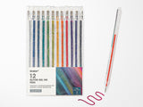 Capped Iridescent Glitter Gel Ink Pen Set of 18