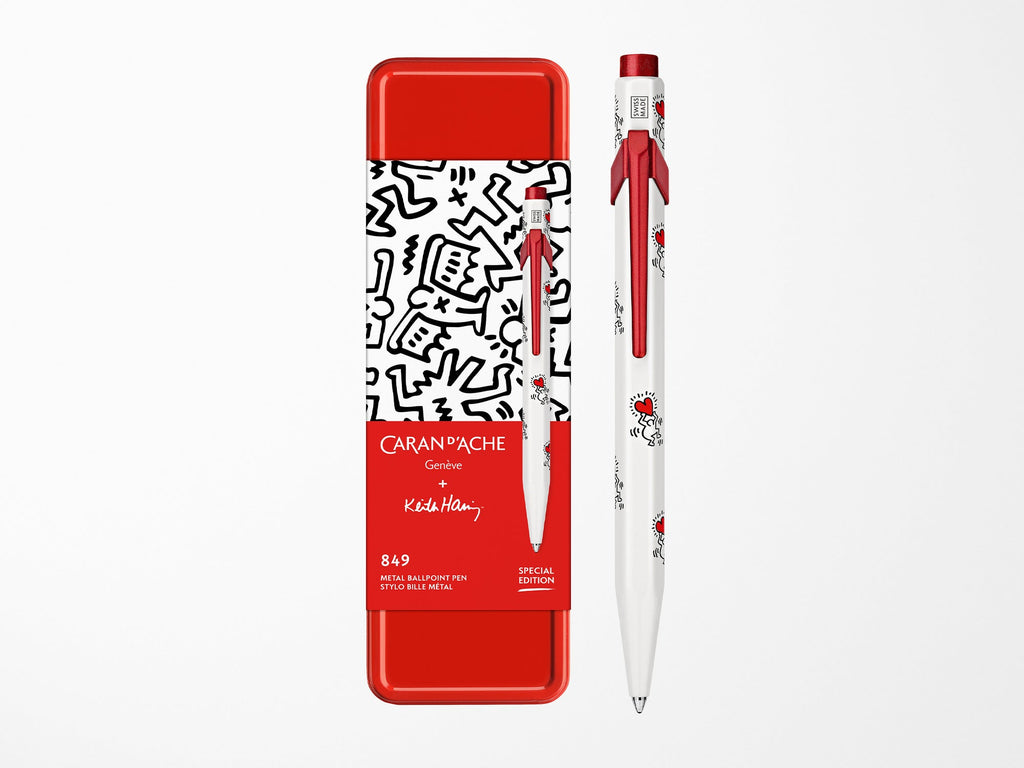 Caran D'Ache 849 Ballpoint KEITH HARING White Special Edition