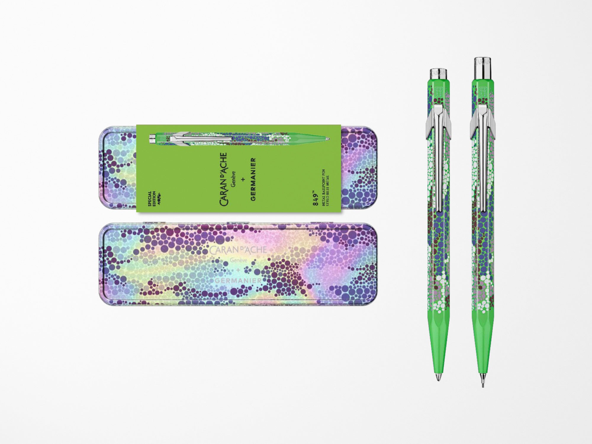 Caran D'Ache 849 Ballpoint Pen Kevin Germanier Neon Green – Jenni