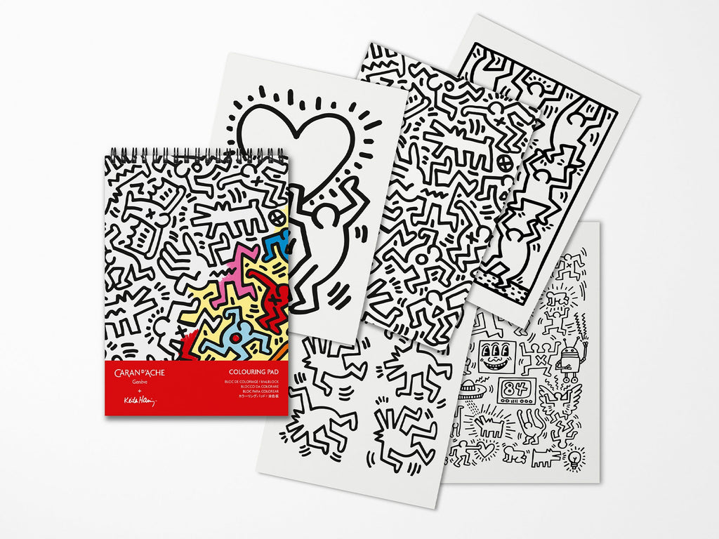 Caran D'Ache KEITH HARING A5 Coloring Pad Special Edition