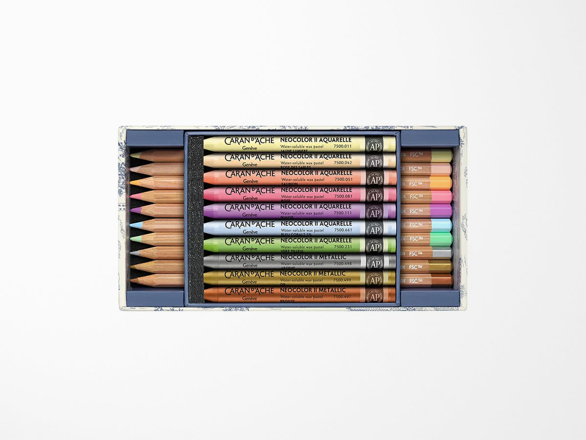 Caran D'ache Toile De Jouy Mixed Media Colour Set