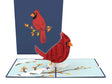 Cardinal in Winter Pop-Up Card
