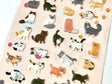 Cat Puffy Sticker Sheet