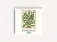 Cavallini 2026 DESK Calendar - Herbarium